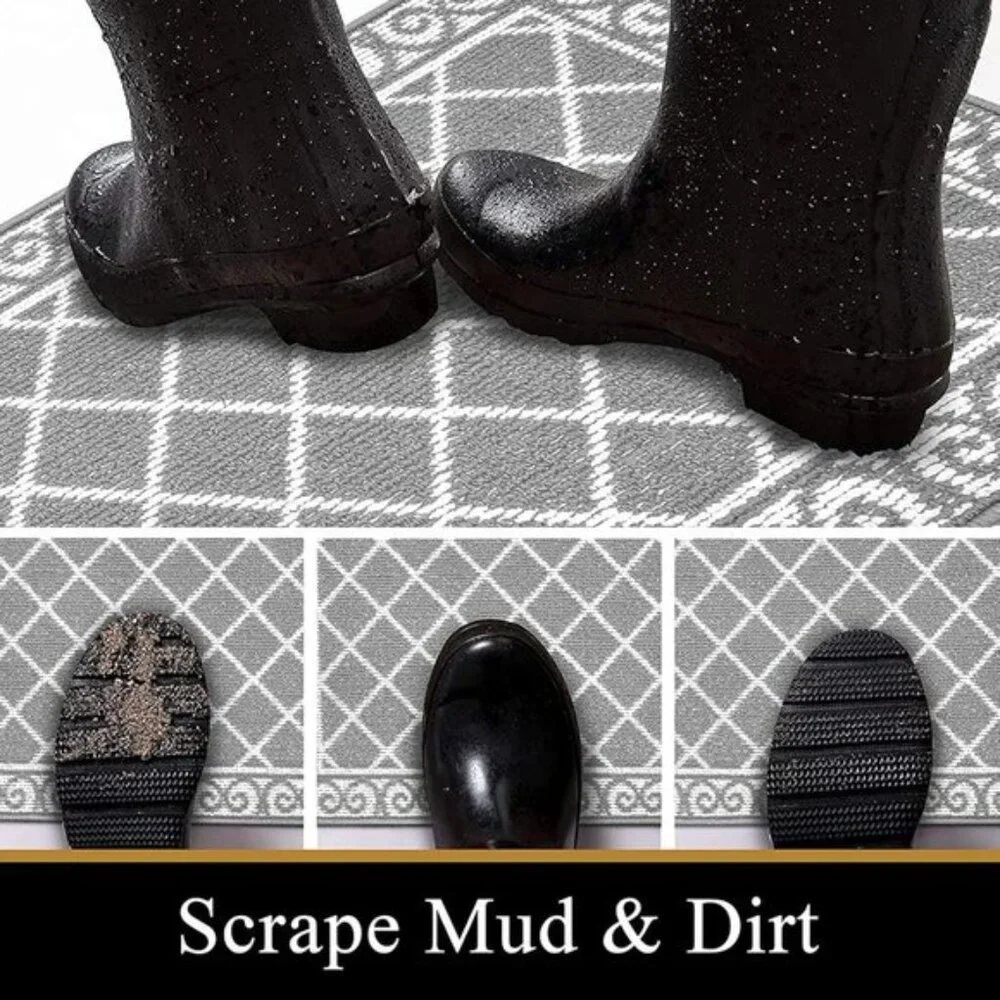 New 32x48In Indoor Door Mat, Non-Slip, Washable Dirt Trapper for Entryway, Home